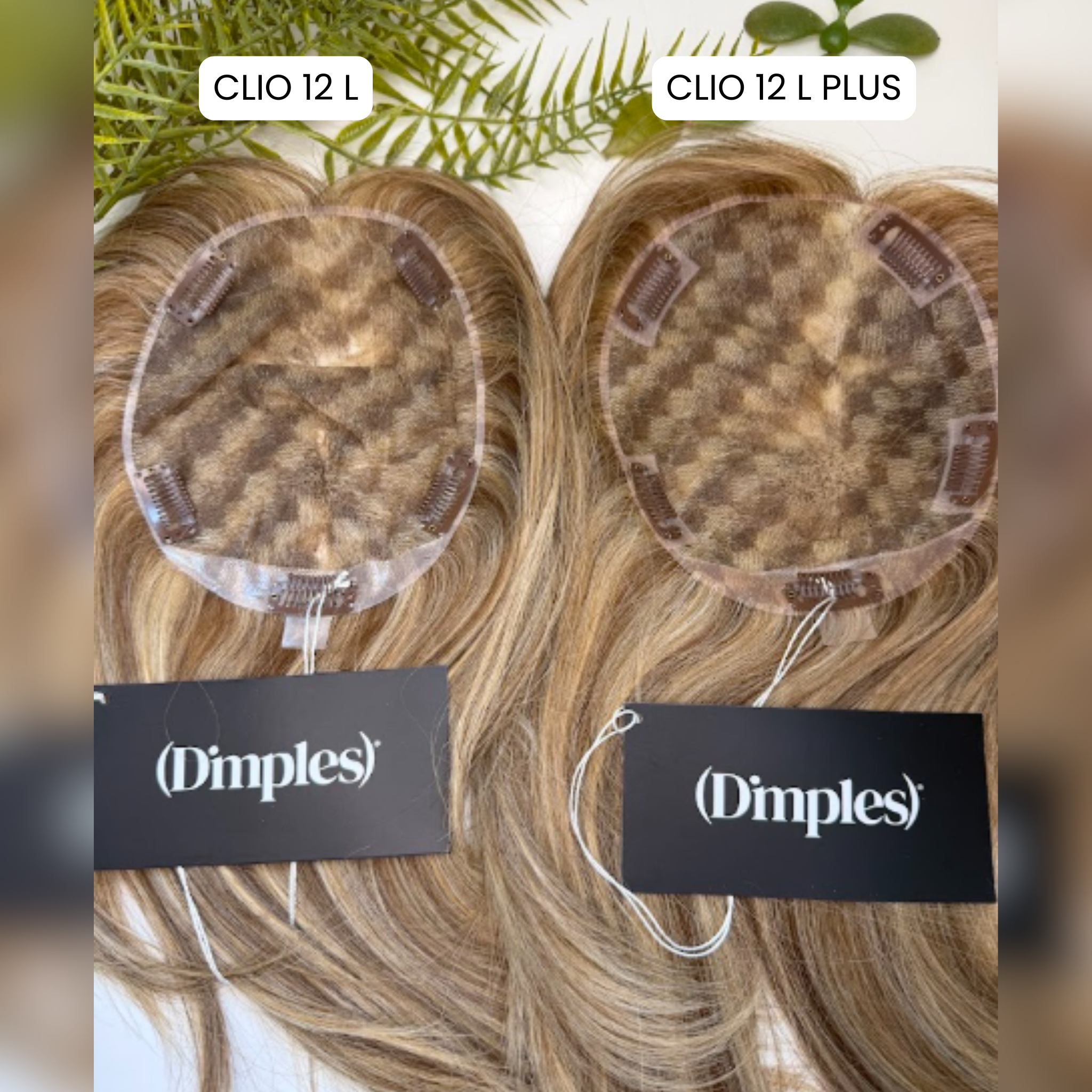 Clio 12 L PLUS | Remy Human Hair Topper (Reinforced Hand-Tied Base)