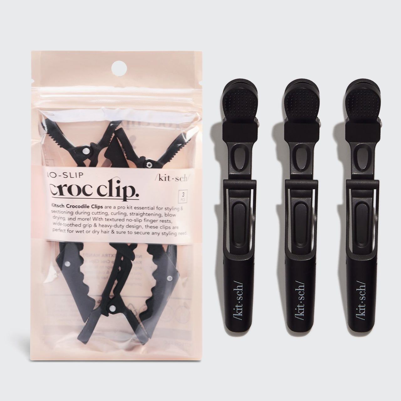 3416-NoSlipCrocodileClip-3pc-KitschPro-Black-hero