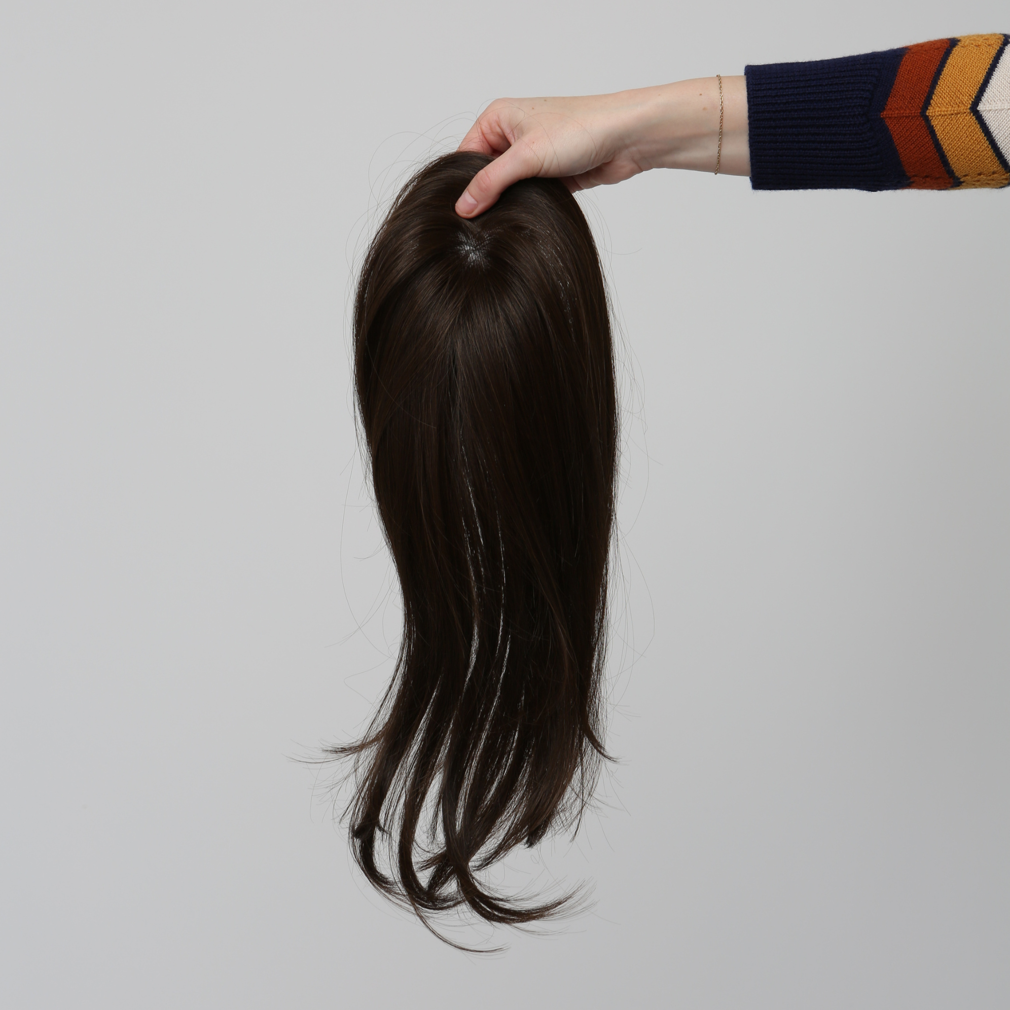 Clio 12 L | Remy Human Hair Topper (Hand-Tied)