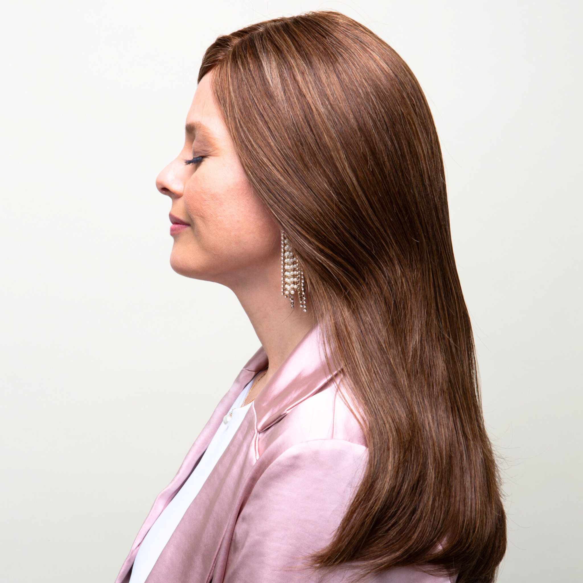 Clio 14 L | Hand-Tied Synthetic Hair Topper (Heat-Friendly)