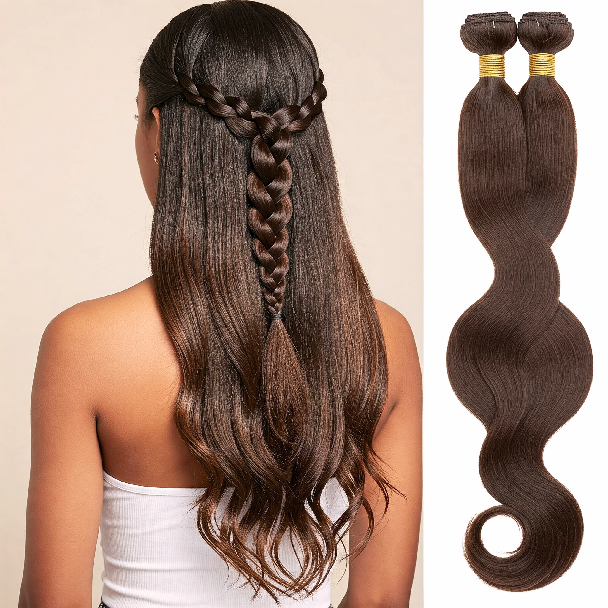 7-piece Human Hair Clip-In Extensions