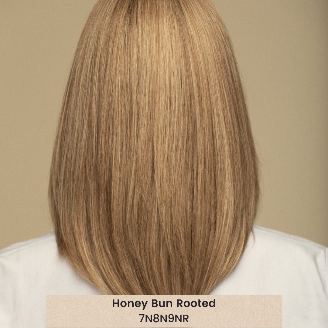 HERA 15 | Remy Human Hair Lace Front WIG (Hand-Tied) for alopecia from Dimples back angle