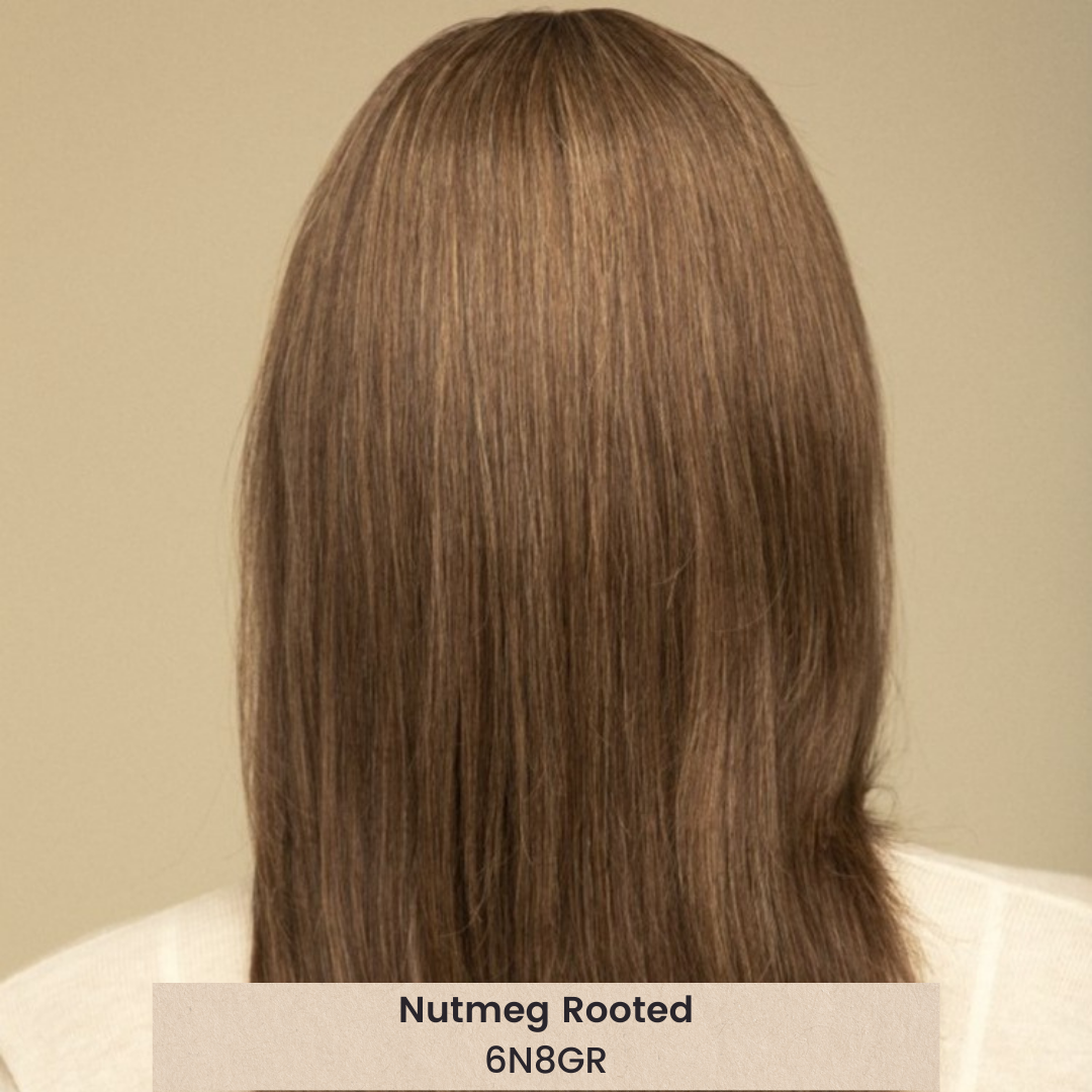 Hera 19 | Remy Human Hair Lace Front Wig (Hand-Tied) for alopecia from Dimples (Model photo 4)