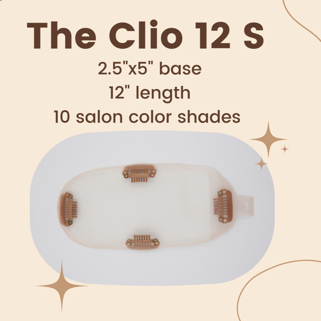 Wig Cap of the Clio 12 S | Remy Human Hair Topper (Hand-Made) for hair loss by Dimples with details