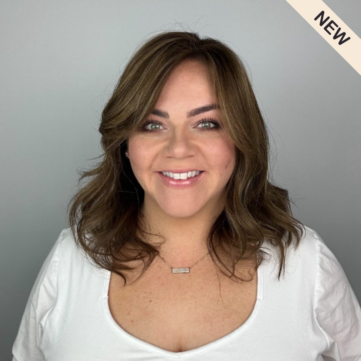 Clio 12 L PLUS | Remy Human Hair Topper (Reinforced Hand-Tied Base)