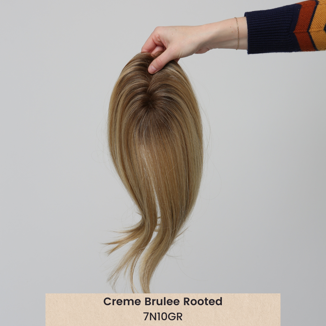 Clio 18 M | Heat Friendly Synthetic Hair Topper (Hand-Tied)